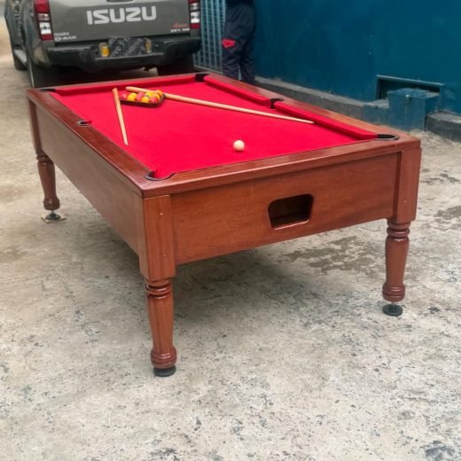 Mahogany slate top pool table